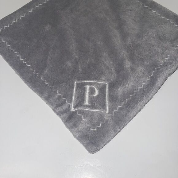 Pottery Barn Kids PBK Elephant Thumbie Security Blanket Lovey Plush Baby Gray - Picture 3 of 9